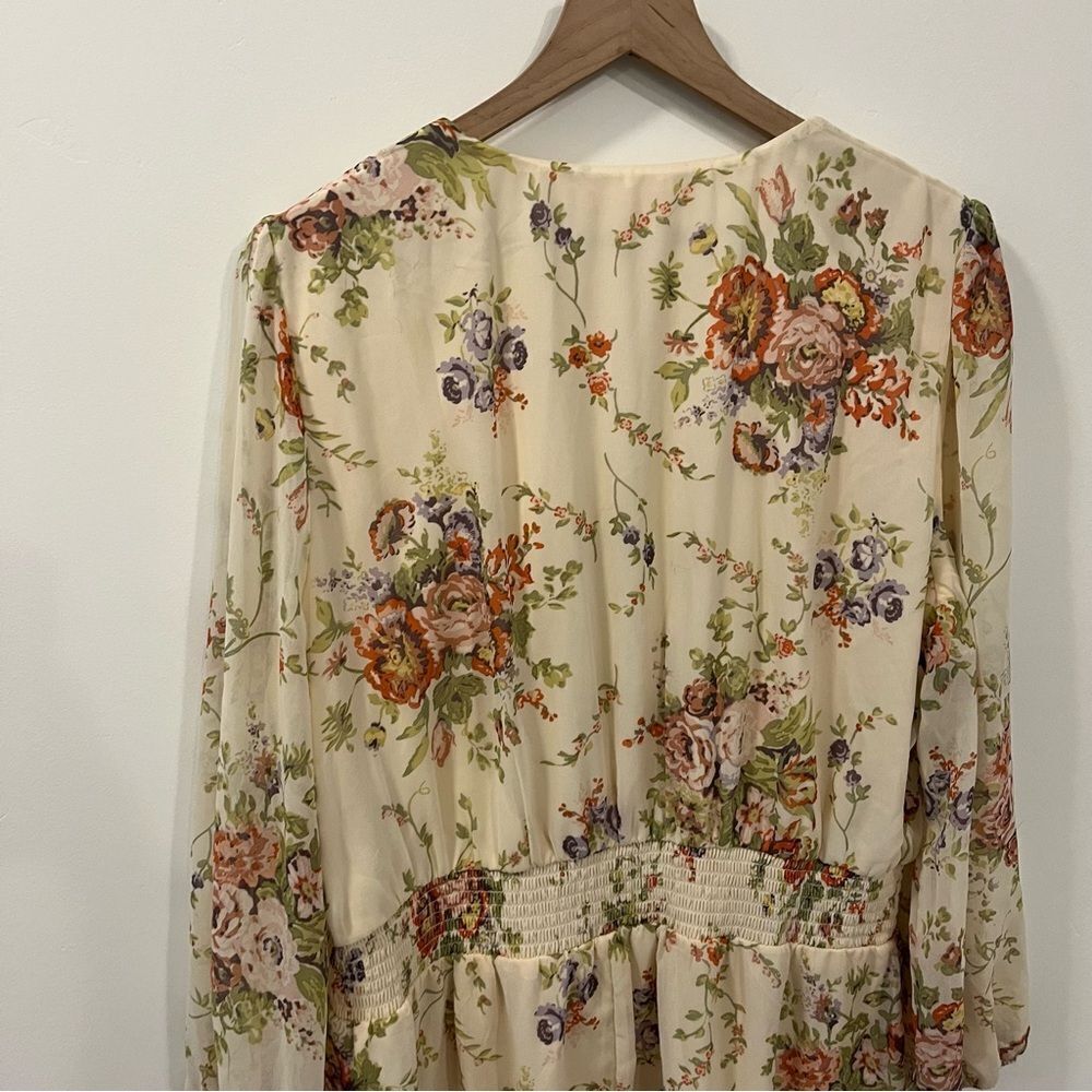 LC Lauren Conrad Floral Long Sleeve Dress XXL - Picture 7 of 13